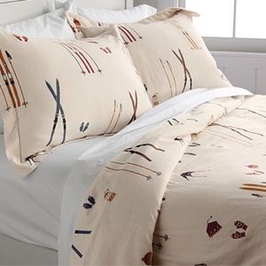 Orvis vintage flannel ski duvet cover - full/queen
